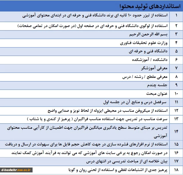 اطلاعیه
معاونت آموزشی در خصوص برگزاری آموزش های مجازی(کلاس های برخط آنلاین و آفلاین)
قابل توجه آموزشیاران