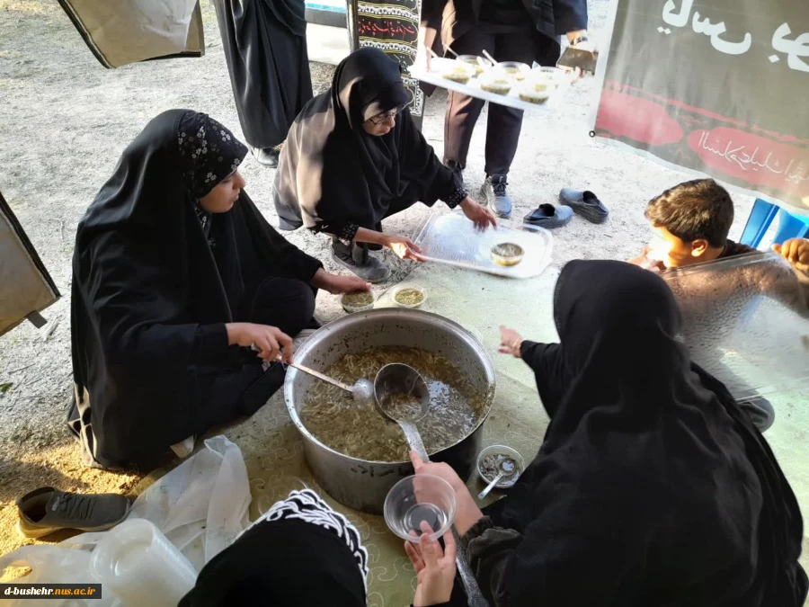 برپایی موکب خدمت رسانی در سالروز شهادت حضرت زهرا(س) توسط آموزشکده ملی مهارت دختران بوشهر 5