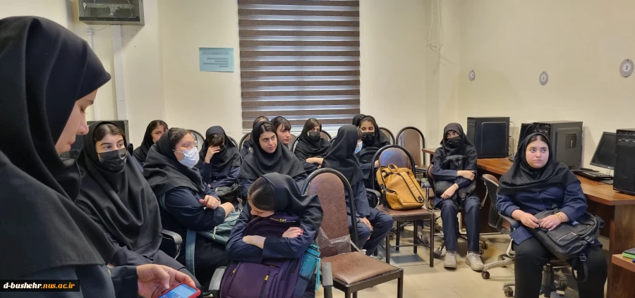 بازدید دانش آموزان هنرستان رازی بوشهر از آموزشکده ملی مهارت دختران بوشهر 2