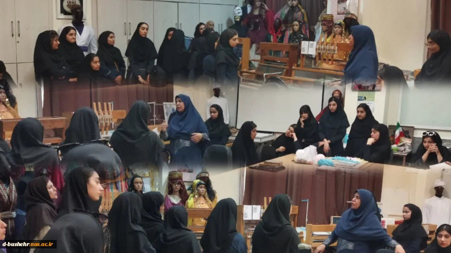 بازدید دانش آموزان هنرستان رازی بوشهر از آموزشکده ملی مهارت دختران بوشهر 2