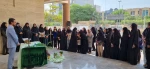 استقبال دانشگاهیان آموزشکده ملی مهارت دختران بوشهر از پرچم متبرک حرم امام رضا(ع) 2