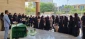 استقبال دانشگاهیان آموزشکده ملی مهارت دختران بوشهر از پرچم متبرک حرم امام رضا(ع)