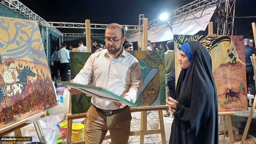 به همت هیئت مذهبی دانشجویی حضرت رقیه(س) آموزشکده ملی مهارت دختران بوشهر؛
برپایی موکب و خدمت رسانی به مردم در مسیر اجتماع کیلومتری غدیر و تجمع حماسی با شعار ایران ذوالفقار علی علیه‌السلام 6